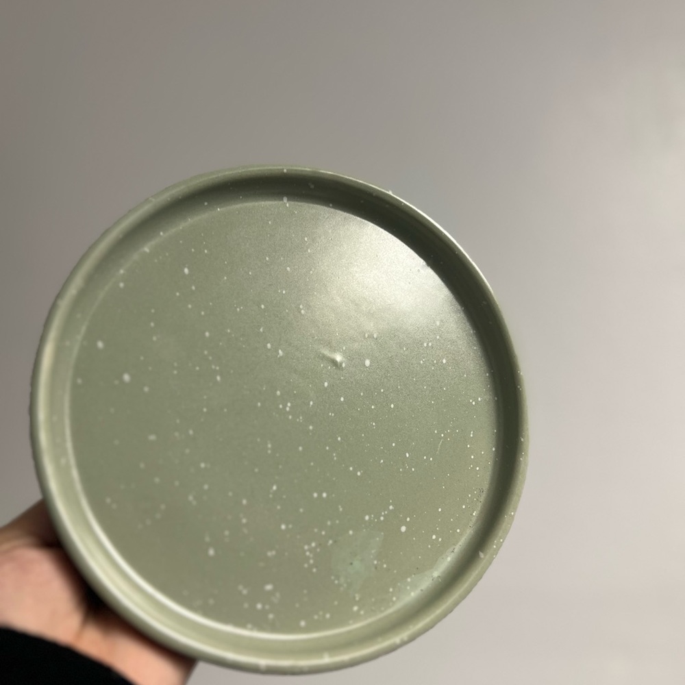 Sage green ceramic tray
